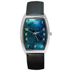 System Network Connection Connected Barrel Style Metal Watch by Celenk