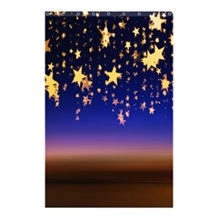 Christmas Background Star Curtain Shower Curtain 48  X 72  (small)  by Celenk