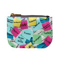 Stickies Post It List Business Mini Coin Purses by Celenk