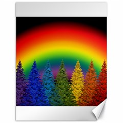 Christmas Colorful Rainbow Colors Canvas 18  X 24  