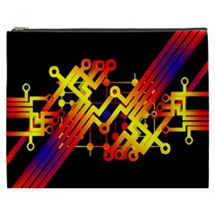 Board Conductors Circuits Cosmetic Bag (xxxl)  by Celenk