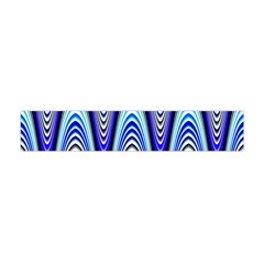 Waves Wavy Blue Pale Cobalt Navy Flano Scarf (mini) by Celenk