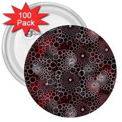 Chain Mail Vortex Pattern 3  Buttons (100 Pack)  by Celenk