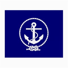 Anchor Flag Blue Background Small Glasses Cloth by Celenk