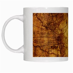 Map Of The World Old Historically White Mugs