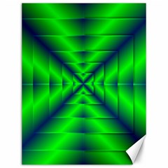 Shiny Lime Navy Sheen Radiate 3d Canvas 12  X 16   by Celenk
