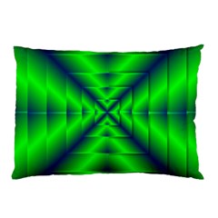 Shiny Lime Navy Sheen Radiate 3d Pillow Case (two Sides) by Celenk