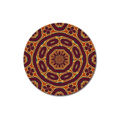 Geometric Tapestry Magnet 3  (round) by linceazul