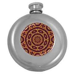 Geometric Tapestry Round Hip Flask (5 oz)