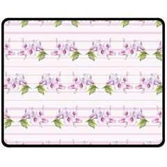 Floral Pattern Fleece Blanket (medium) 