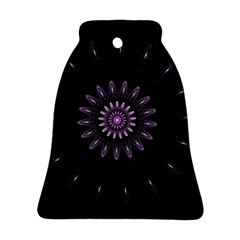 Fractal Mandala Delicate Pattern Bell Ornament (two Sides) by Celenk