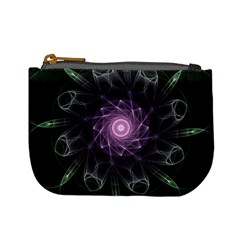 Mandala Fractal Light Light Fractal Mini Coin Purses by Celenk