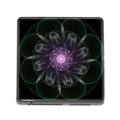 Mandala Fractal Light Light Fractal Memory Card Reader (square) by Celenk