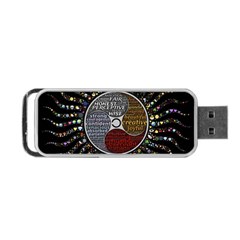 Whole Complete Human Qualities Portable Usb Flash (one Side) by Celenk