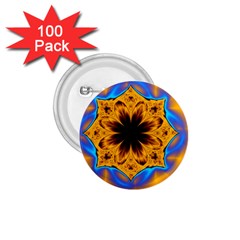 Digital Art Fractal Artwork Flower 1 75  Buttons (100 Pack)  by Celenk