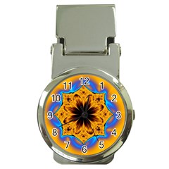 Digital Art Fractal Artwork Flower Money Clip Watches by Celenk