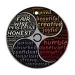 Person Character Characteristics Round Ornament (Two Sides) Back