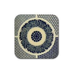 Background Vintage Japanese Rubber Coaster (Square) 