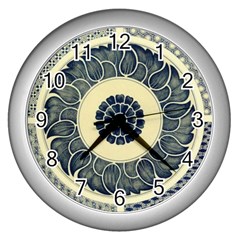 Background Vintage Japanese Wall Clocks (silver)  by Celenk