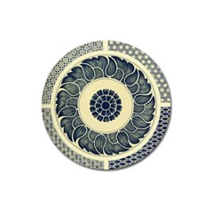 Background Vintage Japanese Magnet 3  (round) by Celenk