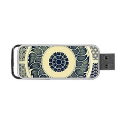 Background Vintage Japanese Portable USB Flash (Two Sides)