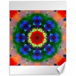 Fractal Digital Mandala Floral Canvas 18  x 24   17.8 x23.08  Canvas - 1