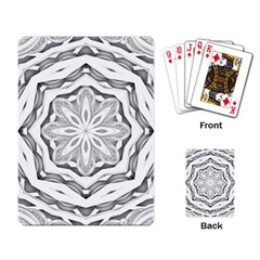 Mandala Pattern Floral Playing Card by Celenk