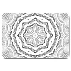 Mandala Pattern Floral Large Doormat 