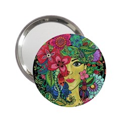 Mandala Figure Nature Girl 2 25  Handbag Mirrors by Celenk