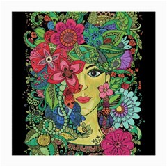 Mandala Figure Nature Girl Medium Glasses Cloth by Celenk