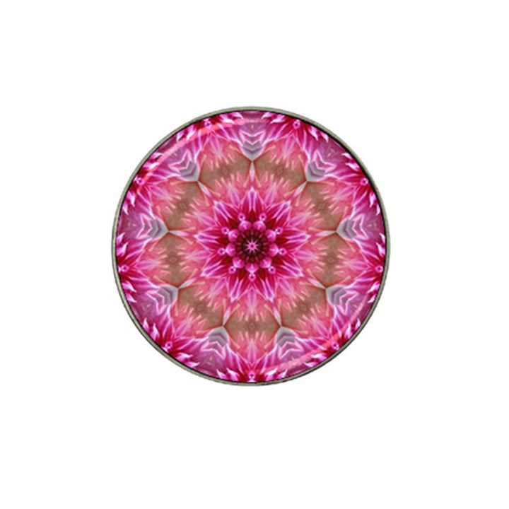 Flower Mandala Art Pink Abstract Hat Clip Ball Marker