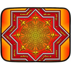 Mandala Zen Meditation Spiritual Double Sided Fleece Blanket (mini)  by Celenk