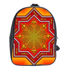 Mandala Zen Meditation Spiritual School Bag (large) by Celenk