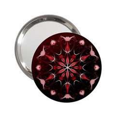 Mandala Red Bright Kaleidoscope 2 25  Handbag Mirrors by Celenk