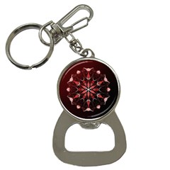 Mandala Red Bright Kaleidoscope Button Necklaces by Celenk
