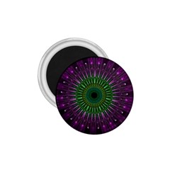 Purple Mandala Fractal Glass 1.75  Magnets