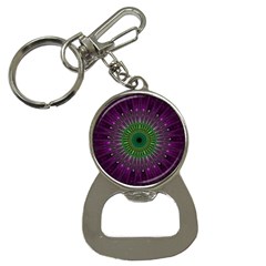 Purple Mandala Fractal Glass Button Necklaces