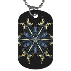 Mandala Butterfly Concentration Dog Tag (two Sides) by Celenk