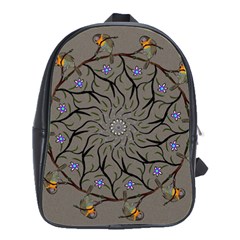 Bird Mandala Spirit Meditation School Bag (large) by Celenk