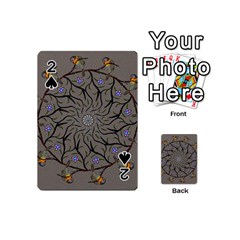 Bird Mandala Spirit Meditation Playing Cards 54 (mini)  by Celenk