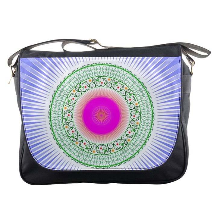 Flower Abstract Floral Messenger Bags