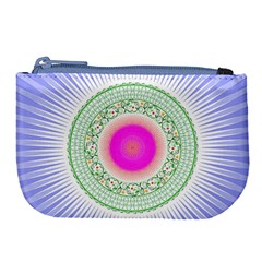 Flower Abstract Floral Large Coin Purse