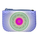 Flower Abstract Floral Large Coin Purse Front