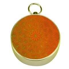 Background Paper Vintage Orange Gold Compasses by Celenk