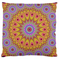 Geometric Flower Oriental Ornament Large Cushion Case (two Sides)