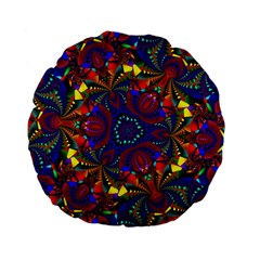 Kaleidoscope Pattern Ornament Standard 15  Premium Flano Round Cushions by Celenk