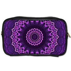 Mandala Purple Mandalas Balance Toiletries Bags by Celenk