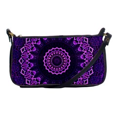 Mandala Purple Mandalas Balance Shoulder Clutch Bags by Celenk