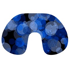 Circle Rings Abstract Optics Travel Neck Pillows