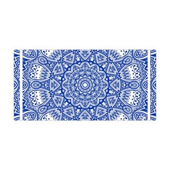 Blue Mandala Kaleidoscope Yoga Headband by Celenk